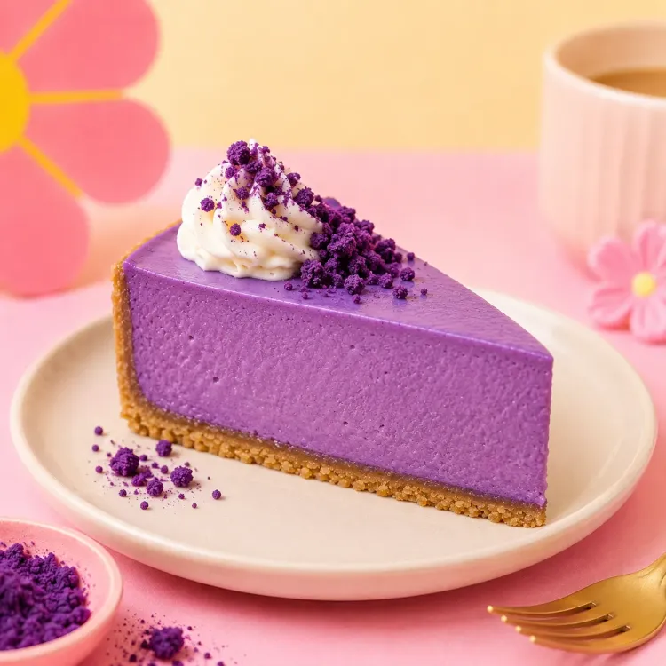 Ube cheesecake