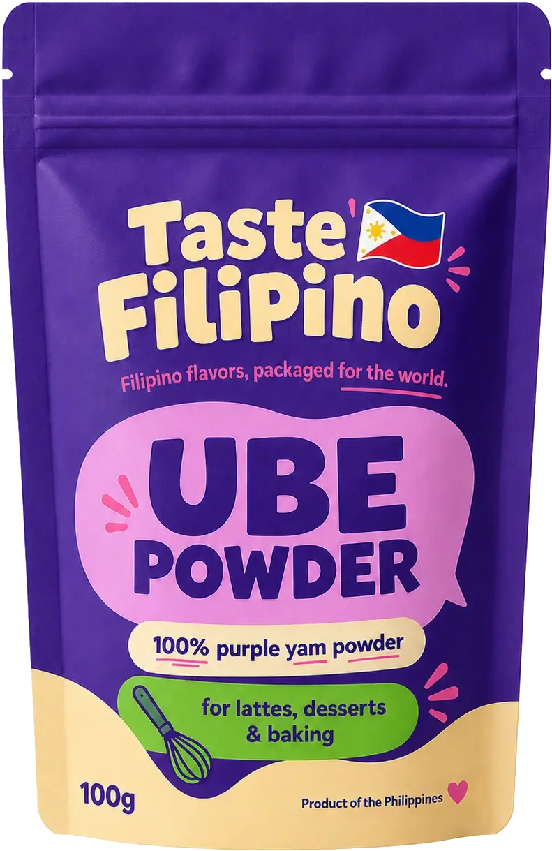 Taste Filipino ube poeder pouches en kilozakken voor horeca